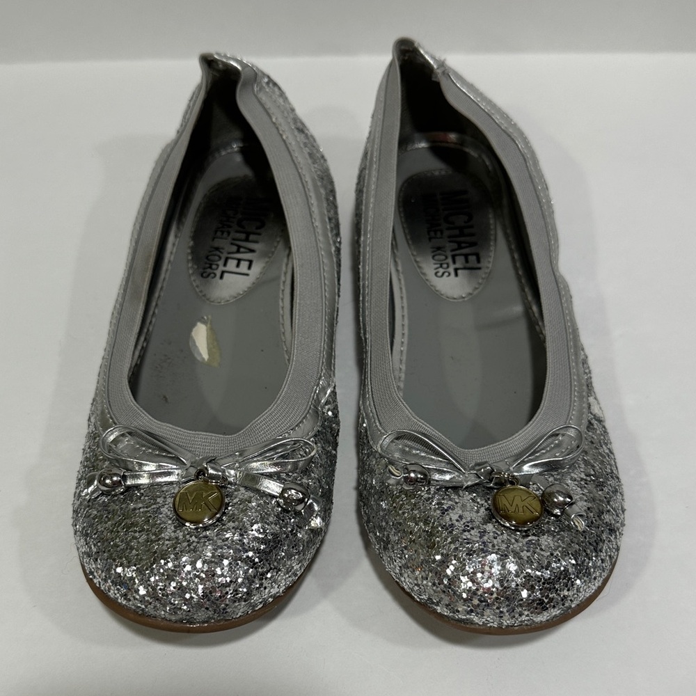 Michael Kors Kids Sparkly Silver Dress Shoes